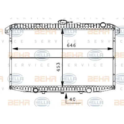 Radiator, racire motor HELLA 8MK 376 706-491