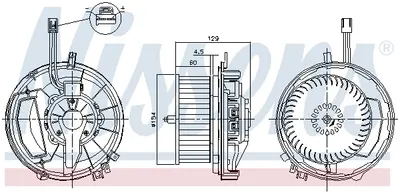 Ventilator Habitaclu Potrivit Audi A3, Q2, Q3; Seat Ateca, Leon, Leon Sc, Leon St, Tarraco; Skoda Karoq, Kodiaq, Octavia Iii, Superb Iii; Vw Golf Alltrack Vii 1.0-Electric 04.12