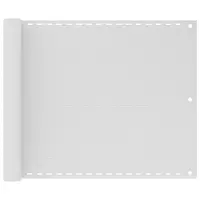 Gossi paravan de balcon, alb, 75x300 cm, hdpe