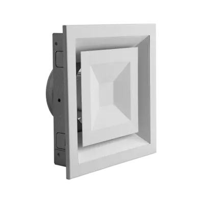 Anemostat patrat alb - fi150 - reglaj directional