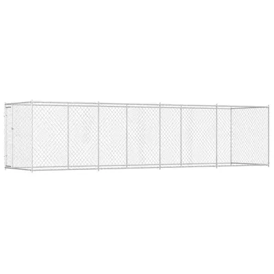 vidaXL Padoc pentru câini de exterior, 760x192x185 cm