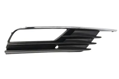 Grila bara fata Dreapta cu locas proiector, plastic, crom/negru potrivit AUDI A3 dupa 2008 Sedan 2012-2016