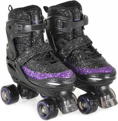 Patine cu rotile Byox - Sparkle, XS (26-29), negre