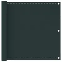 vidaXL Ecran de balcon Verde închis 75 x 700 cm HDPE și Aluminiu