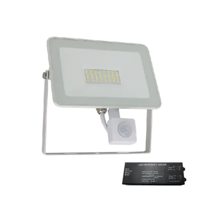 Vega Slim Smd Proiector Led 50w cu Senzor Alb+ Kit Emergenta