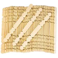 Bețe de lemn cu crestături Fandy - 120 х 10 mm, 50 buc