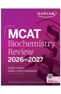MCAT Biochemistry Review 2026-2027: Online + Book -