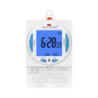 Releu siguranta digitala de protectie tensiune 200-250VAC 50/60Hz 7 zile ecran LCD TM6338H-30D