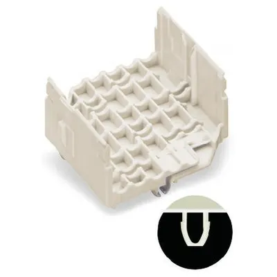 Conductor support, base; 7-pole; 2,50 mm²; white