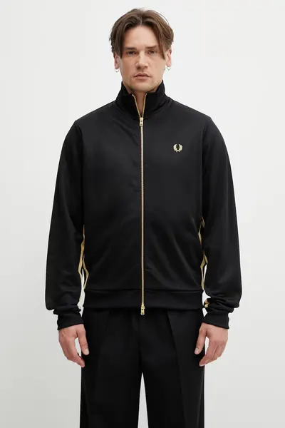 Fred Perry hanorac cu fermoar bărbătesc cu bumbac