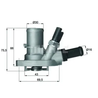 Termostat, lichid racire MAHLE ORIGINAL TI 149 88