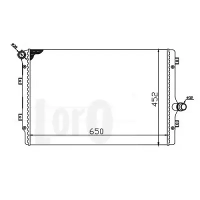 Radiator, racire motor LORO 053-017-0017