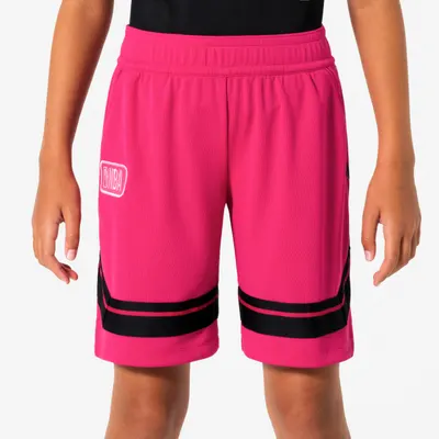 Șort de baschet NBA SH900 roz copii