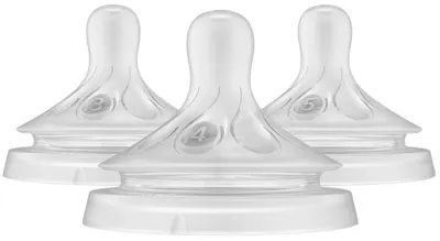 Set de suzete Philips Avent Natural Response - 3.0, flow 3, 4, 5, 3 buc