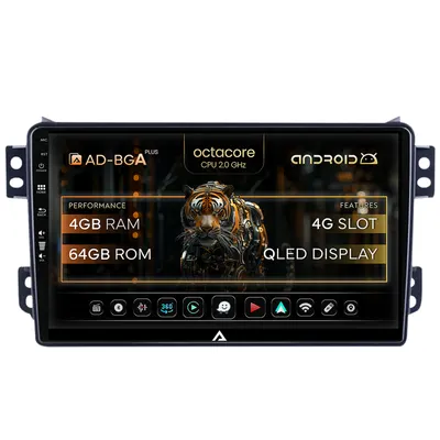 Navigatie Opel Agila Suzuki Splash (2007-2014), Android, A-Octacore 4GB RAM + 64GB ROM, 9 Inch - AD-BGA9004+AD-BGRKIT388V2