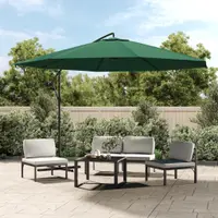 Gossi umbrela de soare suspendata 3,5 m, verde