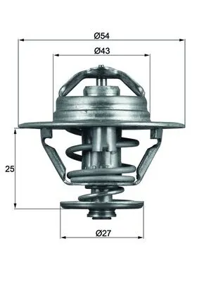 Termostat Lichid Racire (79 C) Potrivit Iveco Daily I, Daily Ii, Daily Iii, Zeta; Rvi Mascott, Messenger; Alfa Romeo Ar 6, Ar 8, Gtv; Fiat 131, 132, Argenta, Croma, Ducato 1.9d-3.7d 03.78