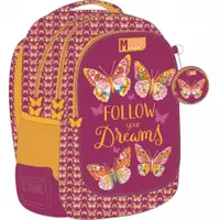 Ghiozdan școlar Must Follow Your Dreams - 3 compartimente