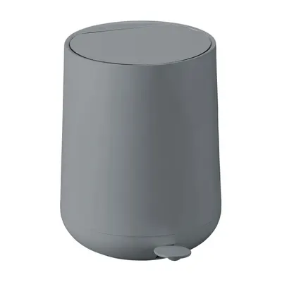 Coș de gunoi gri închis cu pedală din plastic 5 l Nova – Zone