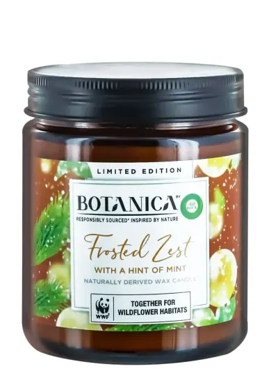 Airwick (Botanica) Lumanare odorizanta 205 g Frosted Zest