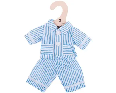 Pijamale albastre pentru păpuși, 28 cm