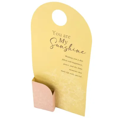 Suport înalt pentru flori "You are My Sunshine" (set 10 buc) - Galben