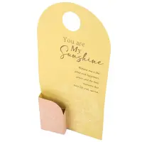 Suport înalt pentru flori "You are My Sunshine" (set 10 buc) - Galben