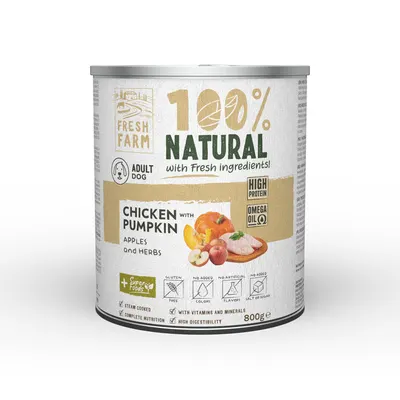 Fresh Farm Coarse pate with chicken, pumpkin, apples and herbs 800 gr